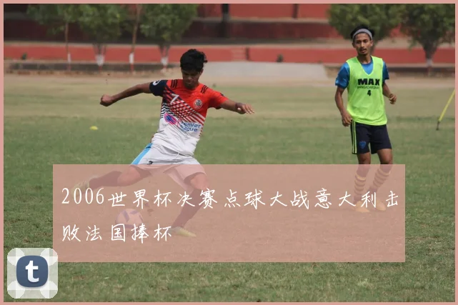 2006世界杯决赛点球大战意大利击败法国捧杯